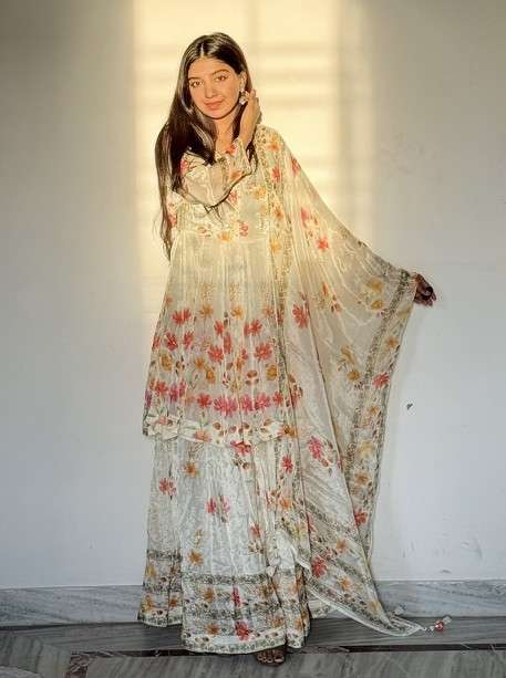 Printed Floral Skirt Pattern Dress